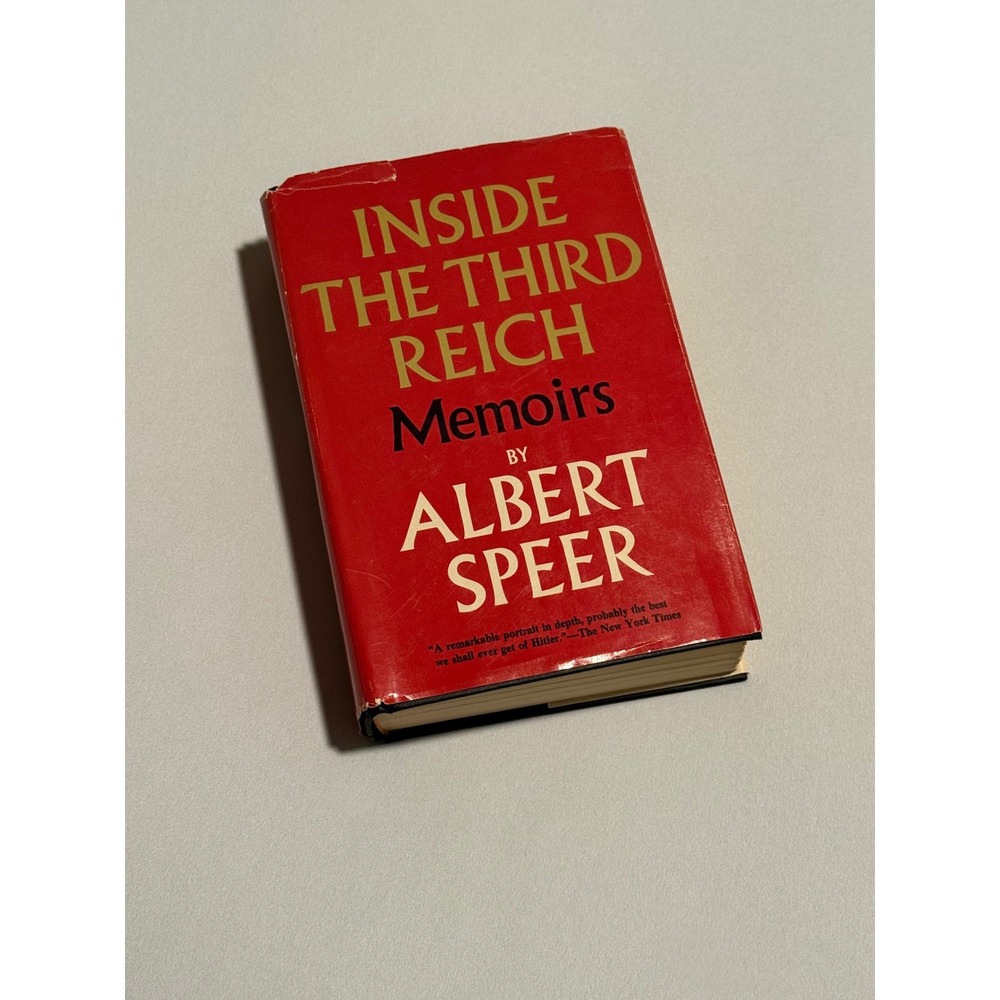 Inside the Third Reich Memoirs Albert Speer 1970 Hardcover Book Club Edition HC